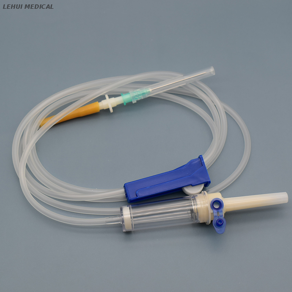 Disposable IV Infusion Set with Needle And Regulator Buy infusion set